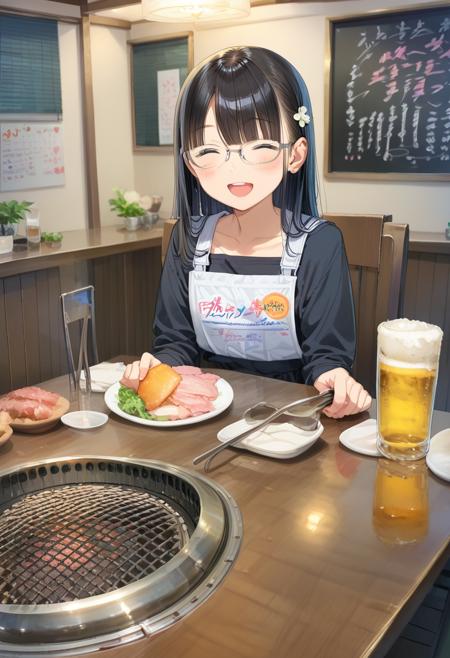 無煙ロースター内蔵テーブル Table with built-in smokeless roaster / PONY