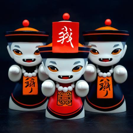 Adorable Jiangshi Chinese vampire toy - sdxl