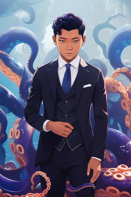 A Cthulhu and tentacle effect - tangbohu 30