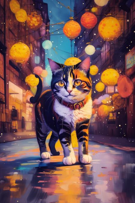 A painting style with colored dots - tangbohu 22