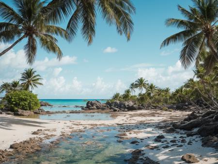 Forest and Sea realisty background