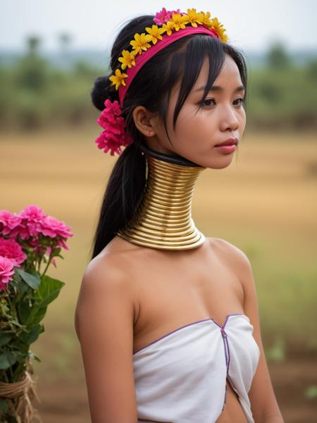 Neck Rings - Kayan People Myanmar (Padaung) SDXL & Pony