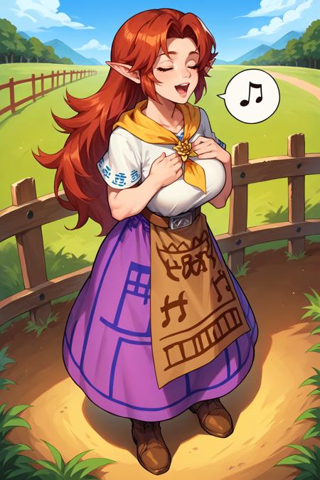 Adult Malon/Cremia/マロン (The Legend of Zelda: Ocarina of Time/Majora's Mask) SDXL LoRA [Pony Diffusion]