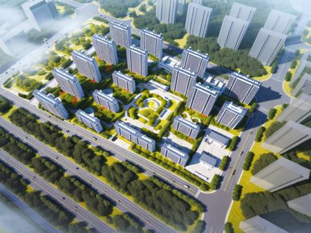 住宅鸟瞰lora模型
