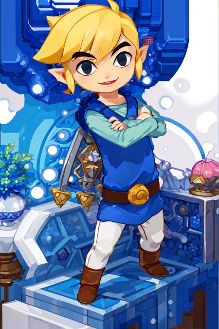 Santa Link! Toon Link - Multiple Outfits (The Legend Of Zelda: Wind Waker) [Pony & SD1.5]