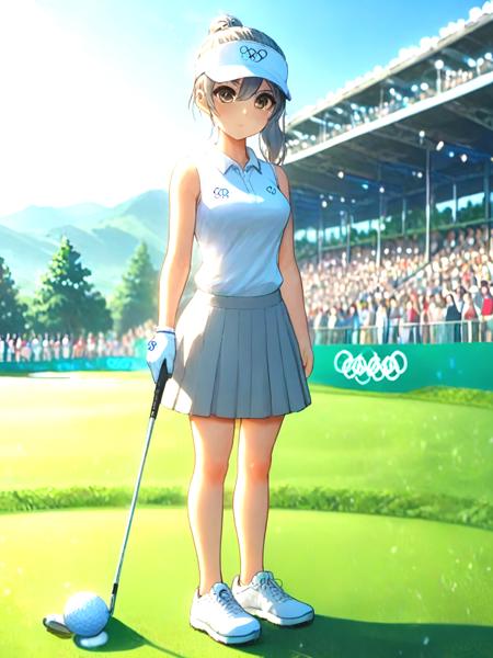 girl like playing golf
