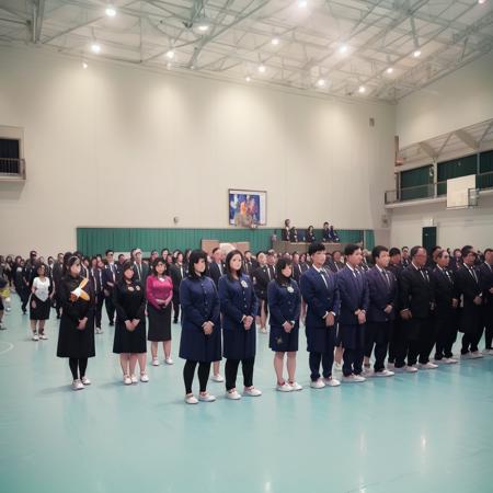 体育館 Japanese school gymnasium SD15