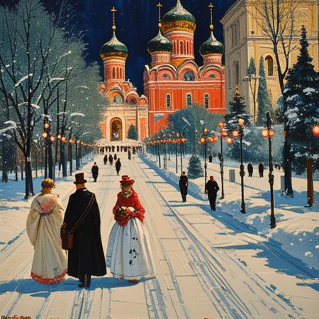 style of Boris Kustodiev [FLUX] 263