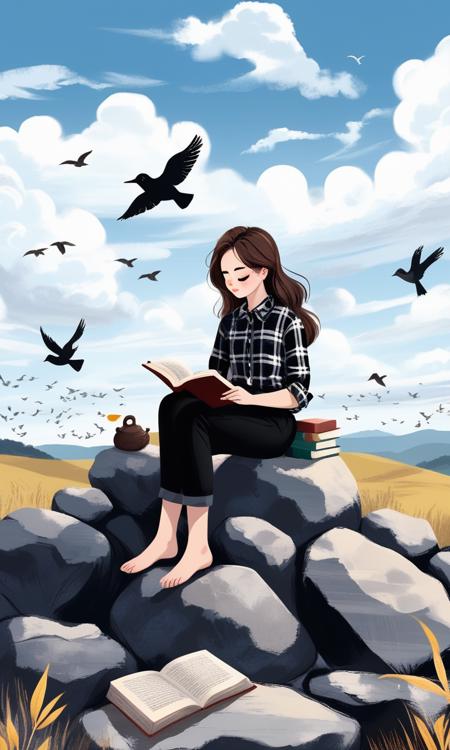 手绘插图 | Free-hand illustration_SDXL