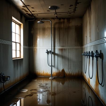 Prison shower background