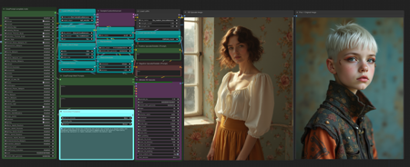 Multi Prompts Flux.1-Dev+Lora Realism+Upscale版本v1.0 (ID: 706478)