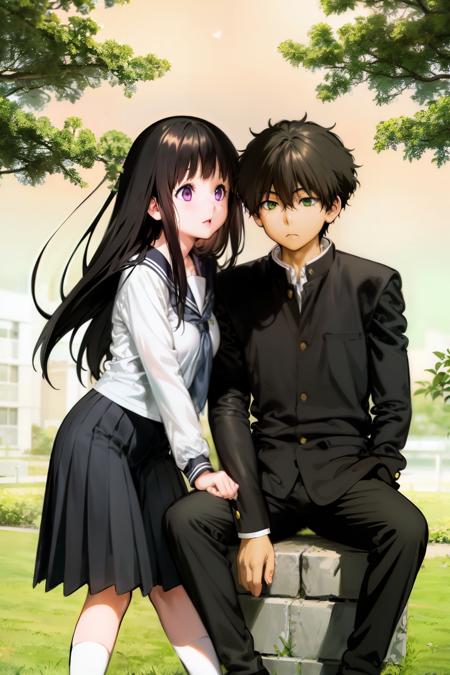 oreki x chitanda (Hyouka) 折木 x 千反田 （冰菓）
