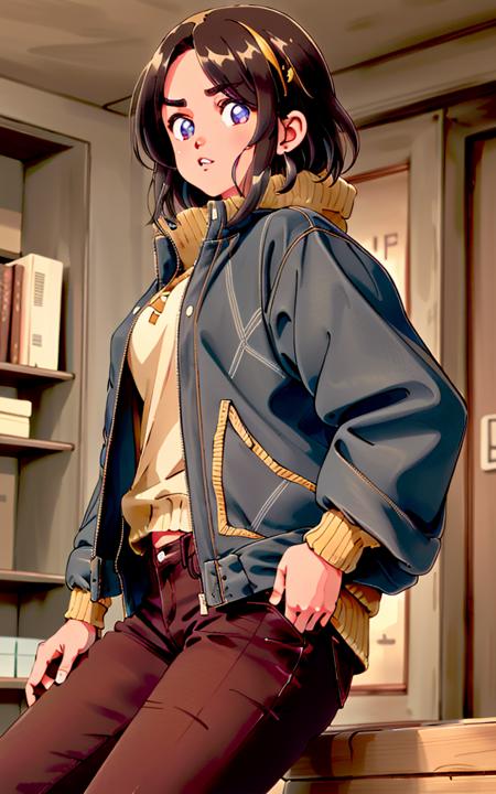 Adachi Mitsuru (colored) style