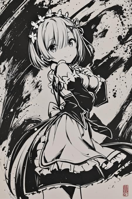 [XL] Okazu/[墨絵師] 御歌頭/[墨绘师] 御歌头  浓重水墨印象画风- Artist Style