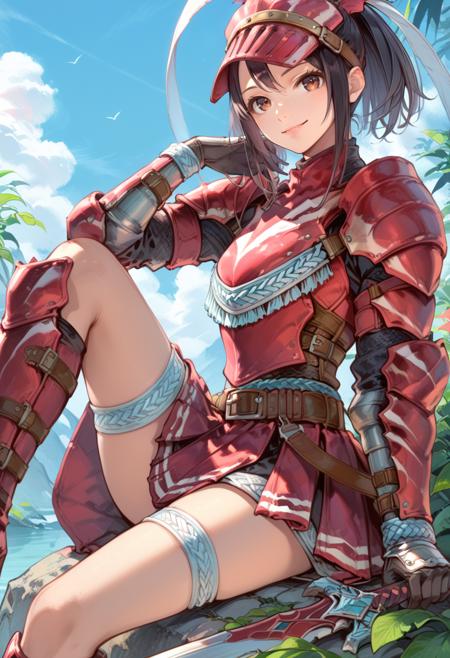 Monster Hunter - Hermitaur X armor (ザザミ装備) ponyXL版本v2.0 (ID: 579315)