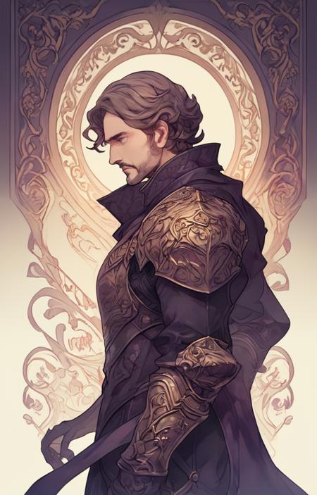 Anime Tarot effect of a complex armor - tangbohu [SDXL] 33