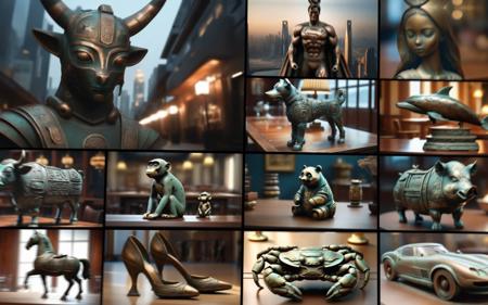 XL Realistic bronze art style版本v1.0 (ID: 196801)