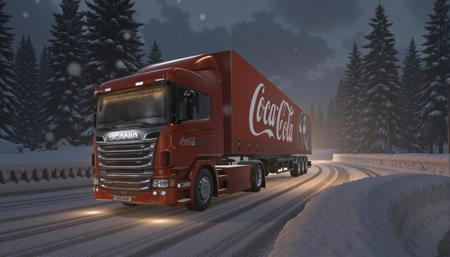Scania Truck Coca Cola Christmas [Flux DoRa]