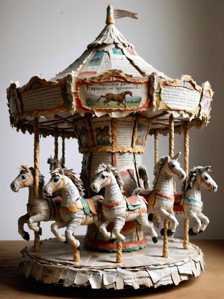 Papier Mache Style SDXL