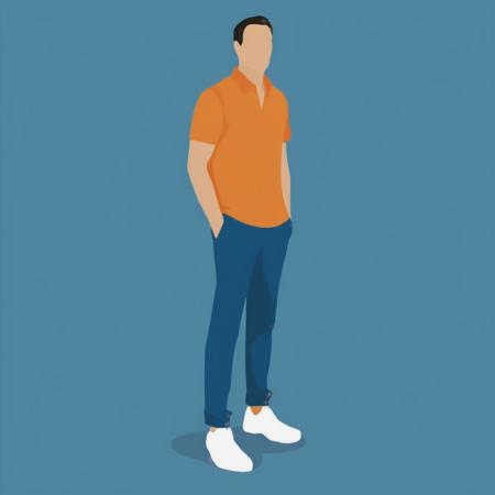 Flat 2d Style Cutout