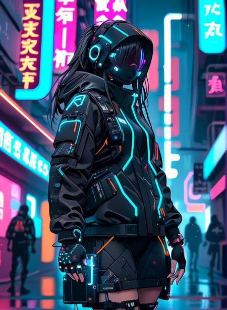 TechWear LoRA [SD+XL+illustrious-XL+Pony]版本XL (ID: 605635)