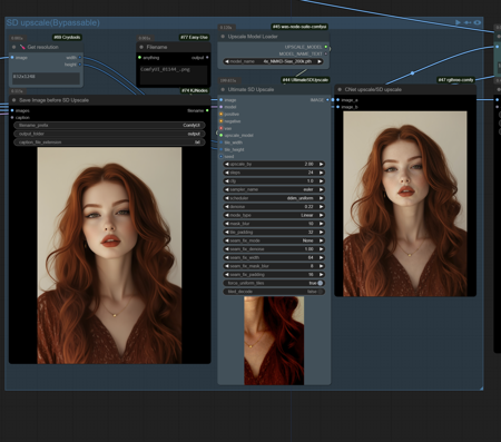 FLUX.1 SmartUpscaler-[2Pass Upscaler]. ControlNet + SD UPscale