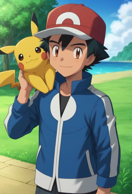 Ash Ketchum - Pokemon X and Y Version - Pony + Illustrious版本Pony - 2.0 (ID: 480727)
