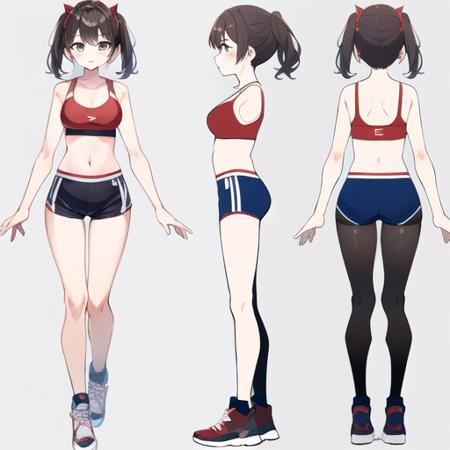 character sheet / turnaround (Front-Side-Back)