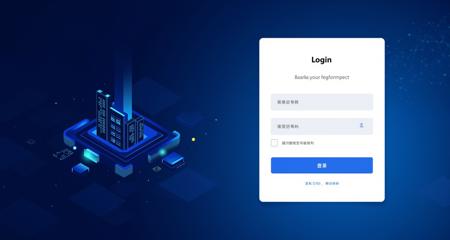 Flux-HUD Login interface
