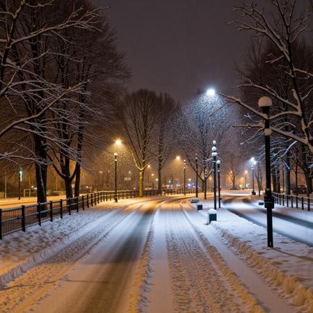 Winter Time Flux Background