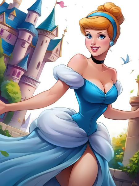 Cinderella Disney Princess - SD 1.5 | XL PONY - by YeiyeiArt