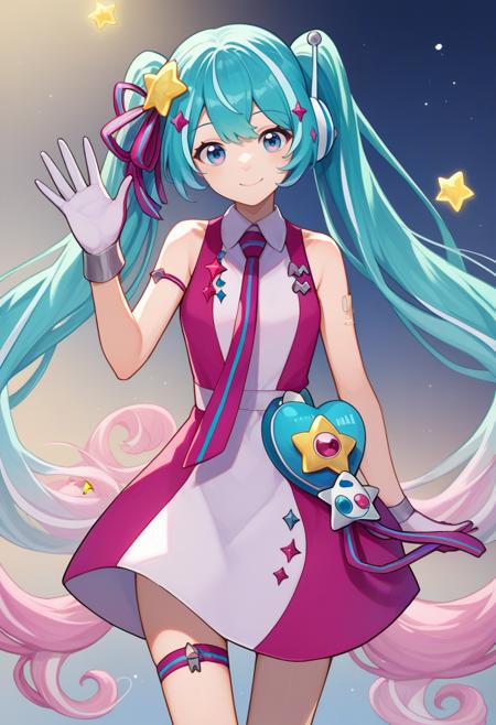 [PonyV6 XL] Magical Mirai Miku (2022) | Vocaloid版本v1.0 (ID: 559978)