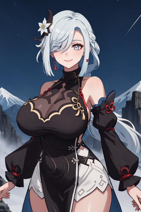 Shenhe/申鹤 (Genshin Impact) LoRA | (Frostflower Dew)