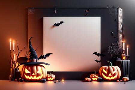 Halloween Pumpkin King and His Friends