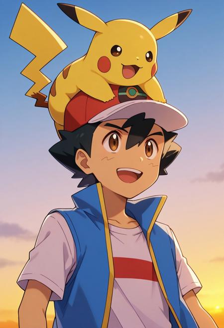 Ash Ketchum - Pokemon Journeys - Pony + Illustrious