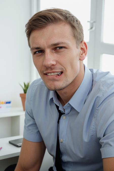 Lip Bite - Facial Expression