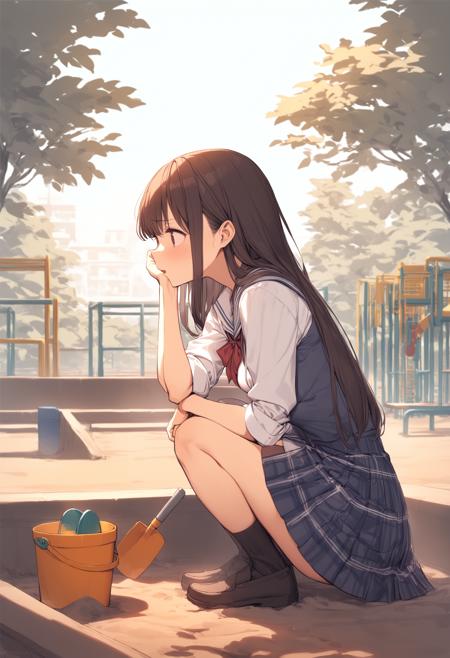 [SDXL&Pony] sand pit / 砂場