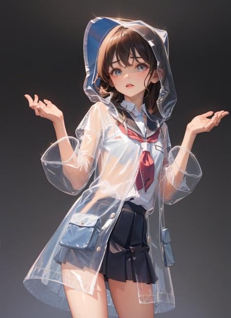 clothes Transparent raincoat