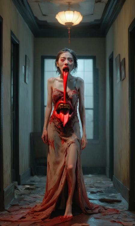 Monster Codex-Long tongue ghost | 怪物志-百鬼-吊死鬼
