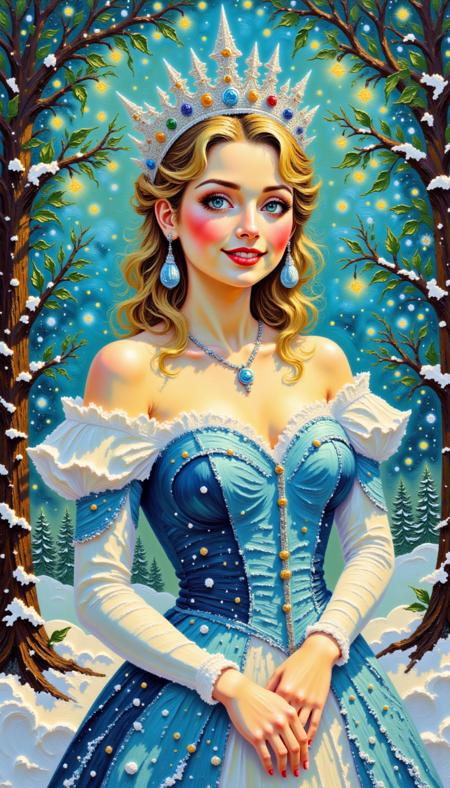 [Pinkie] - Vintage Christmas Oil Painting? - [Flux]