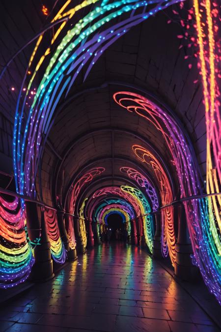 Light Tunnel | Rainbow Tunnel