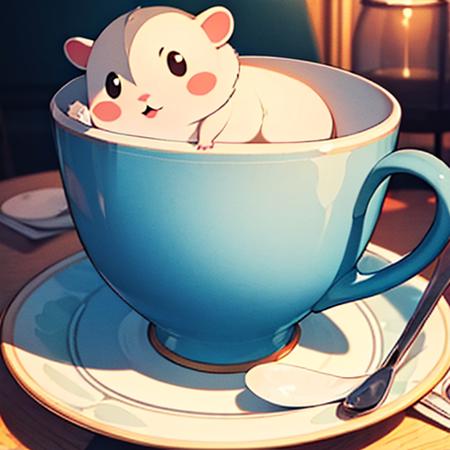 杯中的仓鼠（莫名成了可汗）hamster in cup