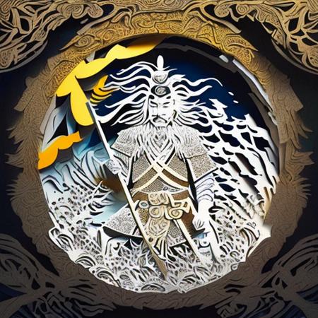 Midjourney Papercut