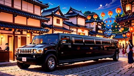 Hummer Limousine (Car & Interior) [SDXL]