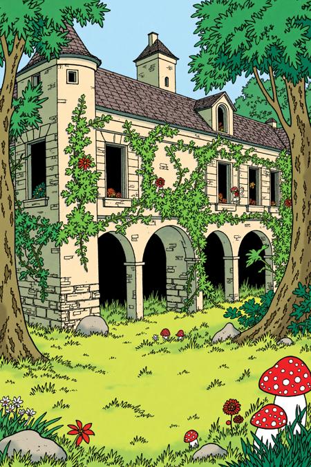 Tintin comic style