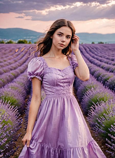 Ruffled Dress / Classic Style XL