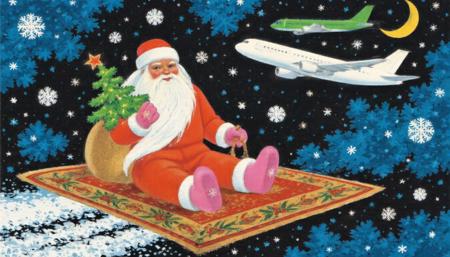 Soviet Vintage Art - New Year's hand-drawn cards [Flux]