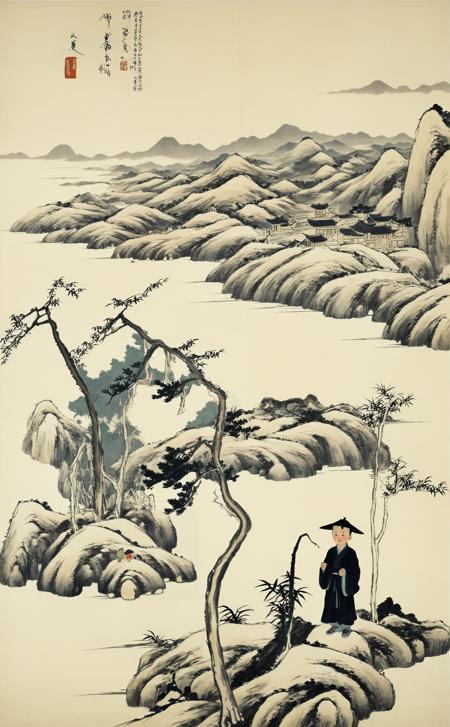 八大山人水墨画风格XL