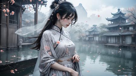 绪儿-水乡场景 Water town scene
