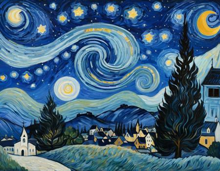 Van Gogh painting style
